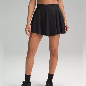 Lululemon Court Rival High Rise Skirt, Black, Size 8